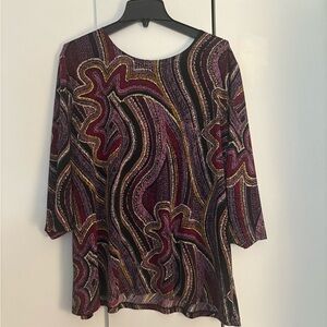 Abstract Patterned Women's Top